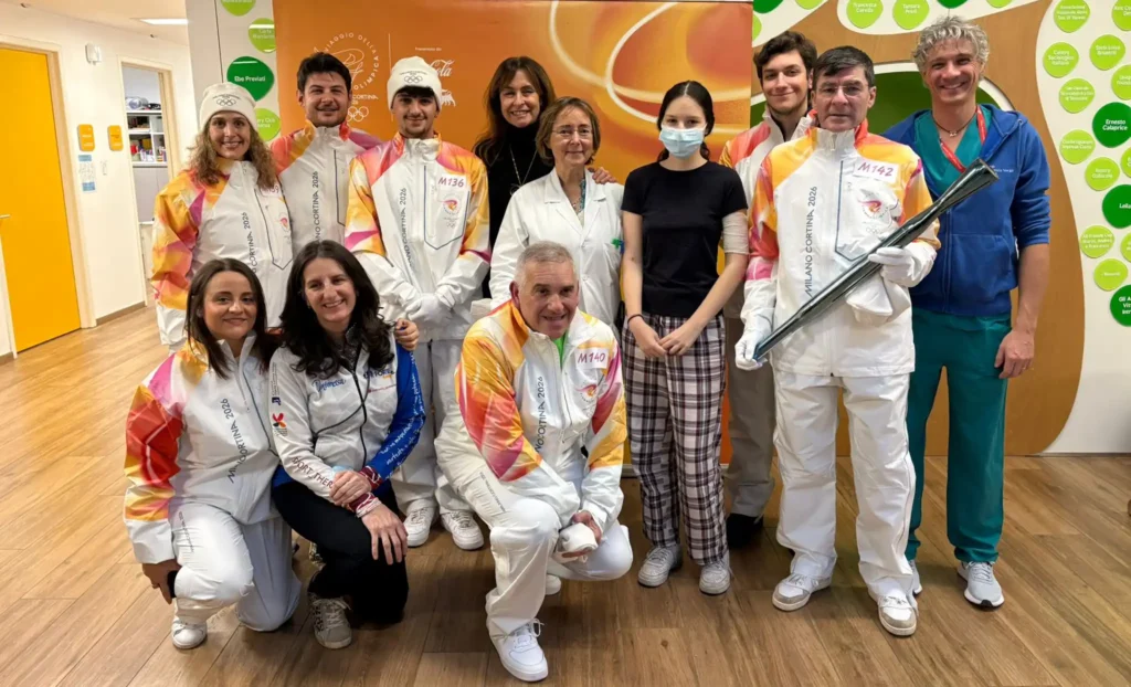 LA FONDAZIONE MARIA LETIZIA VERGA ACCOGLIE I TEDOFORI DEI GIOCHI INVERNALI