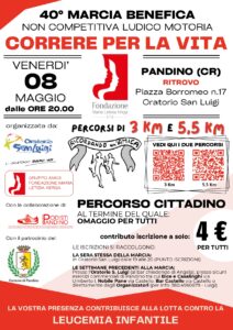 8 maggio | Correre per la vita
